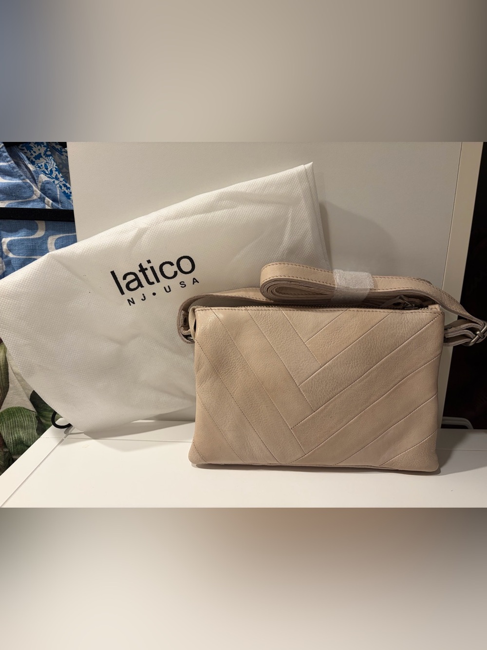 Latico Sunny Leather Crossbody Bag in Oat